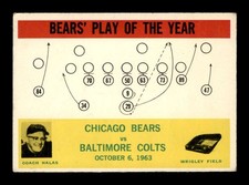 1964 Philadelphia #28 George Halas Bears Play VGEX X3689880