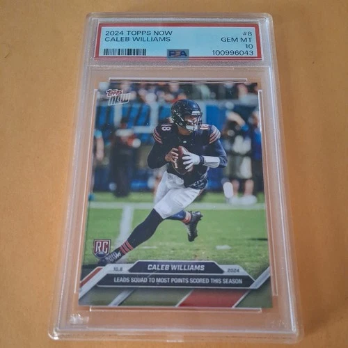2024 Topps Now Caleb Williams #8 RC PSA 10 Gem Mint Bears