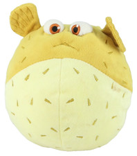 Genuine Disney Store Finding Nemo Bloat Porcupine Puffer Yellow Fish Plush 7"