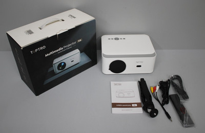 Toptro X6 Full HD Beamer Mit Integrierten Android 75W 4K  Weiß