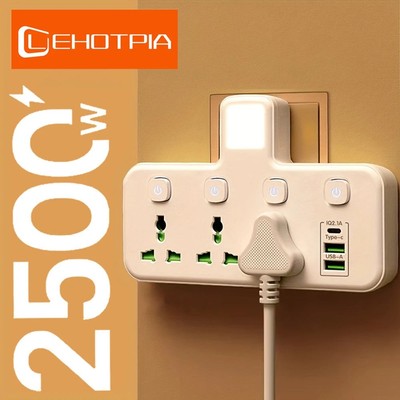 EU UK AU US Stecker AC Steckdosenleiste Multirise Wandsteckdose Universal Netzwerk