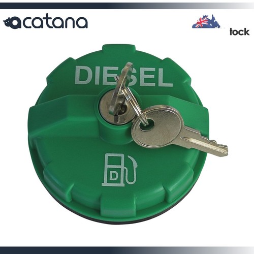 for Hilux Landcruiser Mazda BT50 Triton Ranger Diesel Locking Fuel Cap 2 Keys - Picture 1 of 12