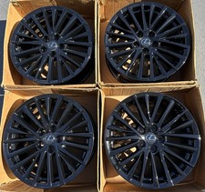 18 Lexus Es350 Rims Oem Factory Wheels Gloss Black Set 4 New 74405 Es 18x8