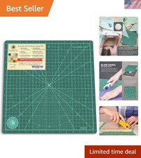 Durable Rotating Cutting Mat 14.3" - Non-Slip, Self-Healing for Precision