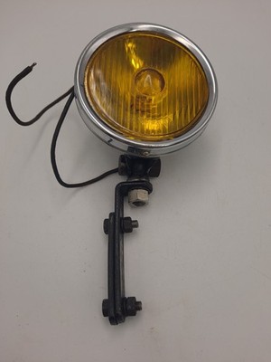 Monogram Amber Fog Light 4-1/2'' w/ Mounting Bracket & Working 6v Bulb 