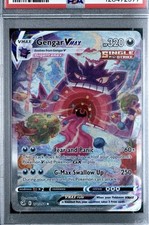 Gengar VMAX Alt Art Secret raro Holo 271/264 Fusion Strike EN 2 fan* Art PSA