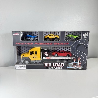 Hunson Big Load Transporter Friction Truck mit Autos & ATVs Spielzeugfahrzeug Set