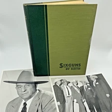 Sixguns By Keith HC Book, 1955 1st Ed., No DJ, Signed by Author to PACHMAYR