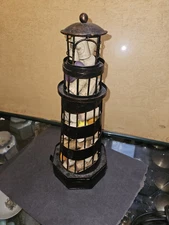 Epic Wine Cork Cage Lighthouse Metal Vintage Filled With Corks