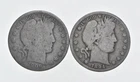 1892-1915 Lot 2 1908-S 1894 Barber 90% Half Dollars - Coin Collection *926