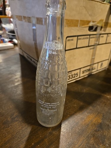 NESBITT'S CALIFORNIA 60s 10OZ SODA POP BOTTLE RARE GLASS LOS ANGELES VTG - Picture 3 of 4