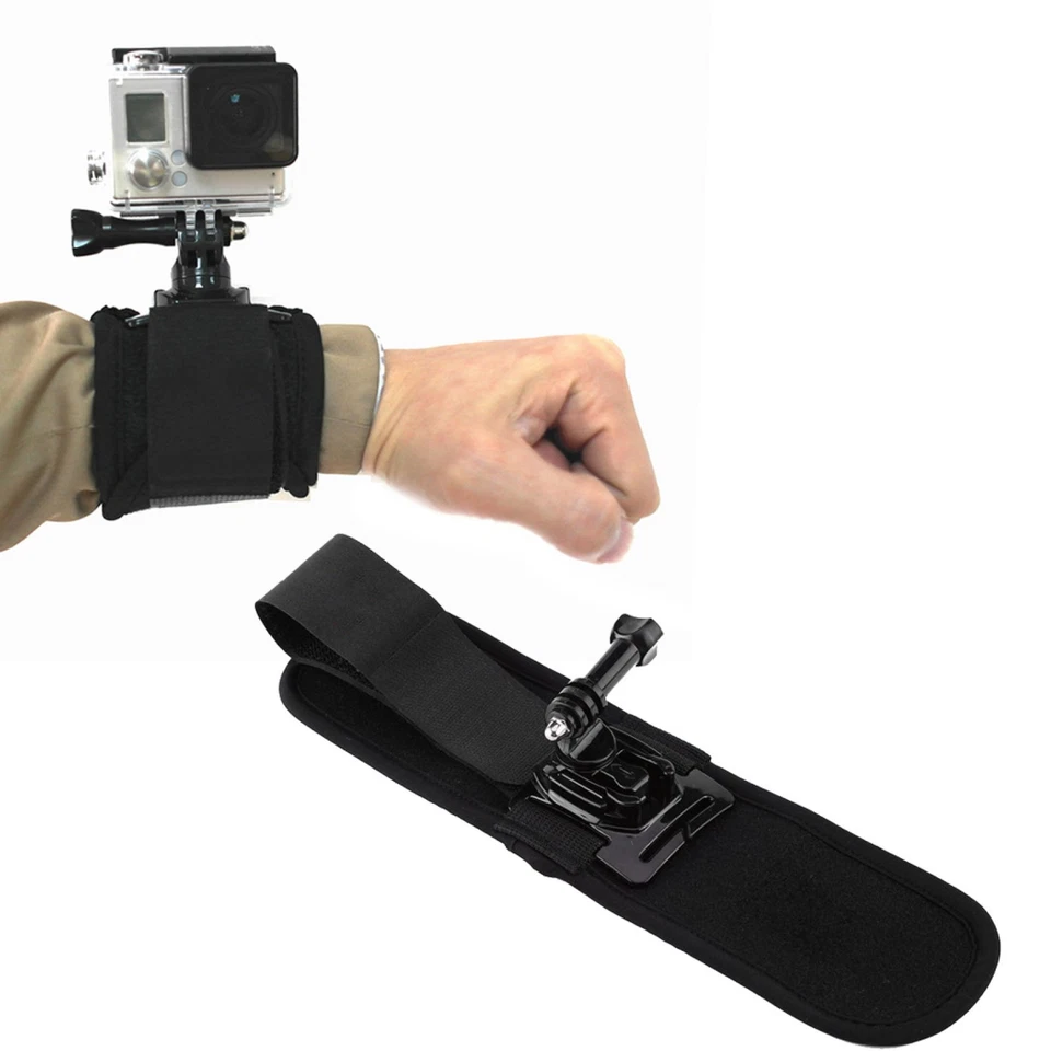 New 360° Wrist Strap Hand Belt With Mount For GoPro Hero 6 5 4 3+ Sports Camera - Image 3 of 4