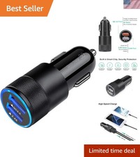 Fast Car Charger, Quick Charging 5.4A/30W Phone USB Adapter Rapid Plug 2 Port...