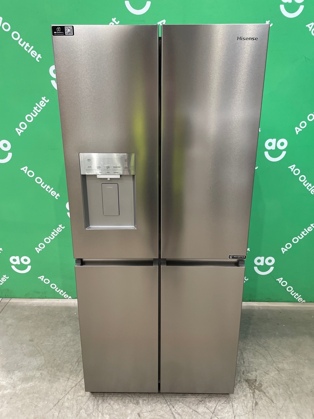 Hisense American Fridge Freezer Non-Plumbed No Frost RQ5P470SYID #LF116011