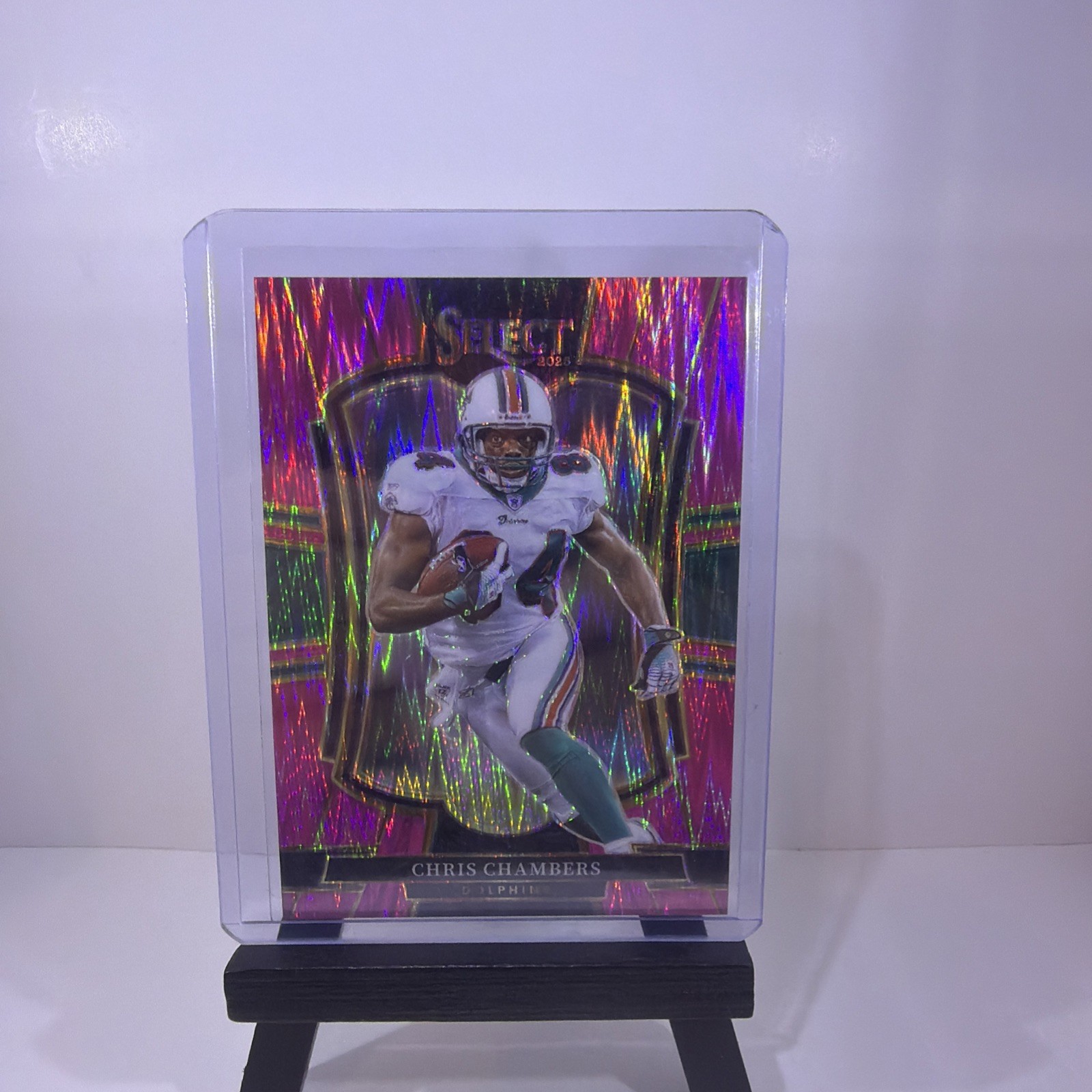 2025 Panini Select Chris Chambers Dolphins Premier Level Pink Shock Prizm #199