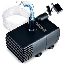 Automatic Small Sump Pump with Water Sensor, 8 FT Lift 74 GPH with 6 FT 