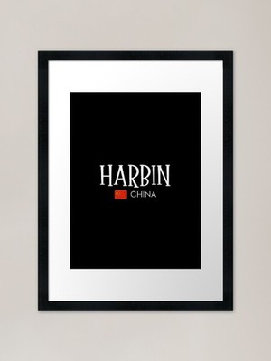 Harbin - China gerahmter Kunstdruck gerahmt Wandbild Poster Leinwanddruck Bild