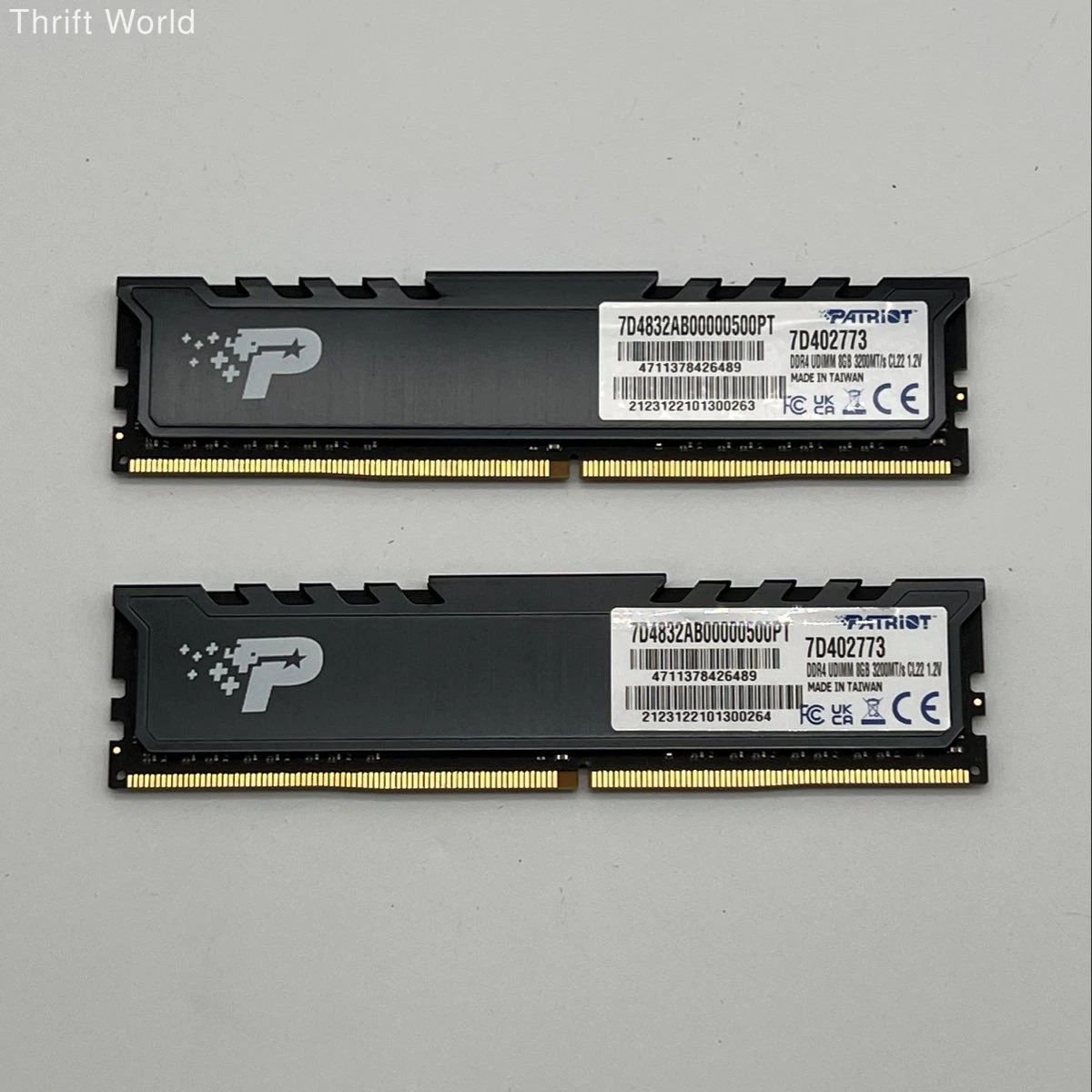 Patriot DDR4 SDRAM 8 GB Capacity per Module Memory (RAM) for sale