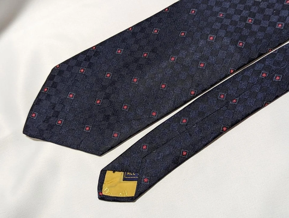 Sulka USA NY Used N/M Necktie Tie Ties SUITS Mens SILK 100 % Multicolor Luxury 5 - Imagem 3 de 4