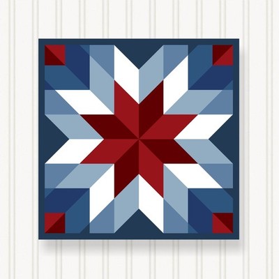 Barn Quilt Square, 8 Sizes, Outdoor & Indoor Wall Art, Home Decor, BQ110