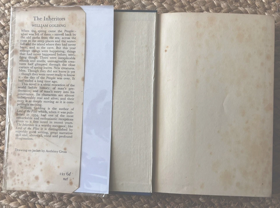 The Inheritors William Golding 1955 First Edition First Printing Original DJ - Image 4 of 4