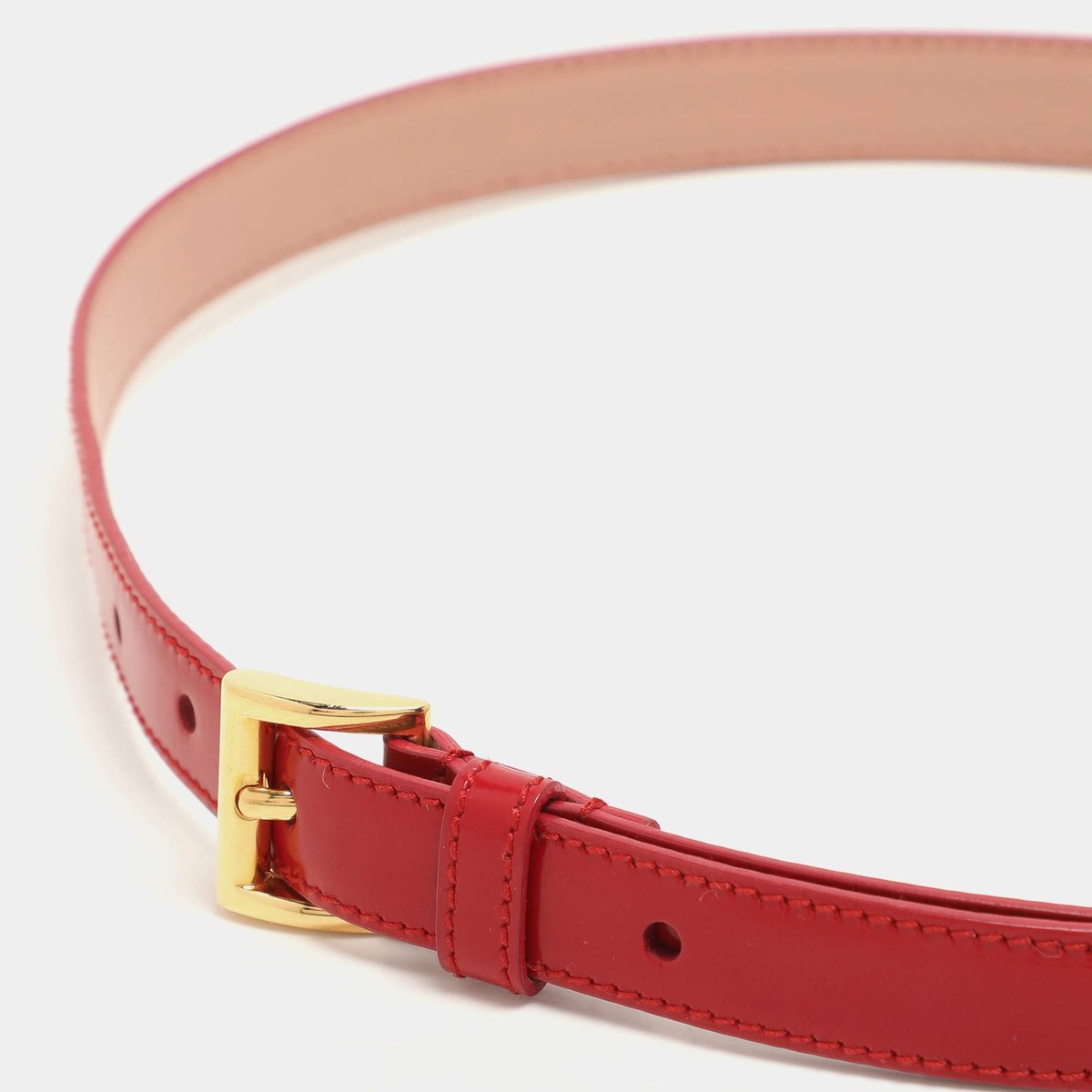Red Prada Belt (Need Gone ASAP) PRADA Prada Belt Bracelet Saffiano Leather Red Size M  main image 4