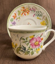 Roy Kirkham "Hedgerow" Large Breakfast Cup & Saucer - Fine Bone China.