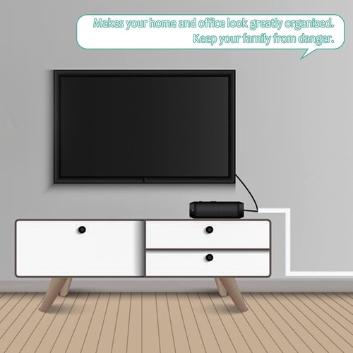 10 Stück Selbstklebender Kabelkanal für Wandhalterung TV Kabel - Bild 7 von 8