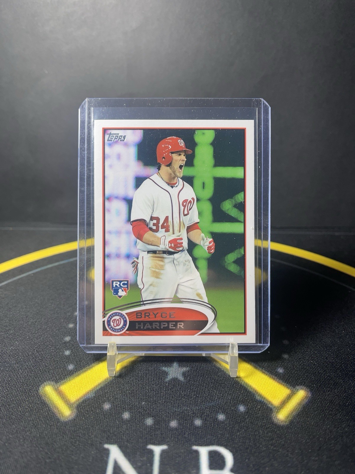 2012 Topps Bryce Harper Rookie Card Screaming Variation #661