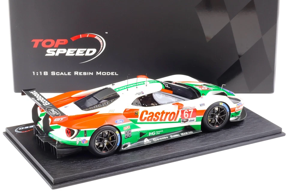 1:18 Top Speed Ford Gt Gtlm #67 Daytona 24h 2019 Chip Ganassi Team USA TS0228 - Immagine 3 di 4