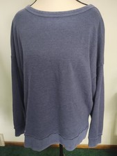 Buffalo David Bitton Women's Navy Sweatshirt Size S Classic Comfort Cozy