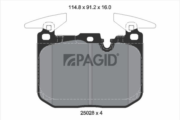 Pagid Bremsbelagsatz Scheibenbremse T2689N FüR BMW X2 F39 1Er F40 2Er F44 I8 I12-image
