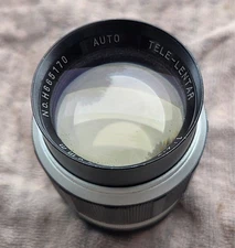 Vintage Auto Tele-Lentar 135mm f/2.8 Nikon F Mount Non-AI Lens Amber Glass AS-IS