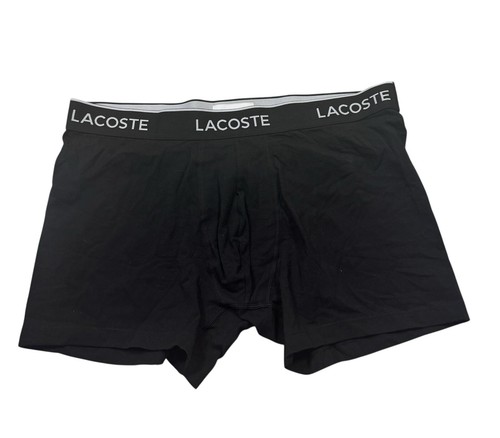 Boxer uomo Lacoste nero cotone XL (set di 3) nuovo senza etichette - Foto 5 di 12