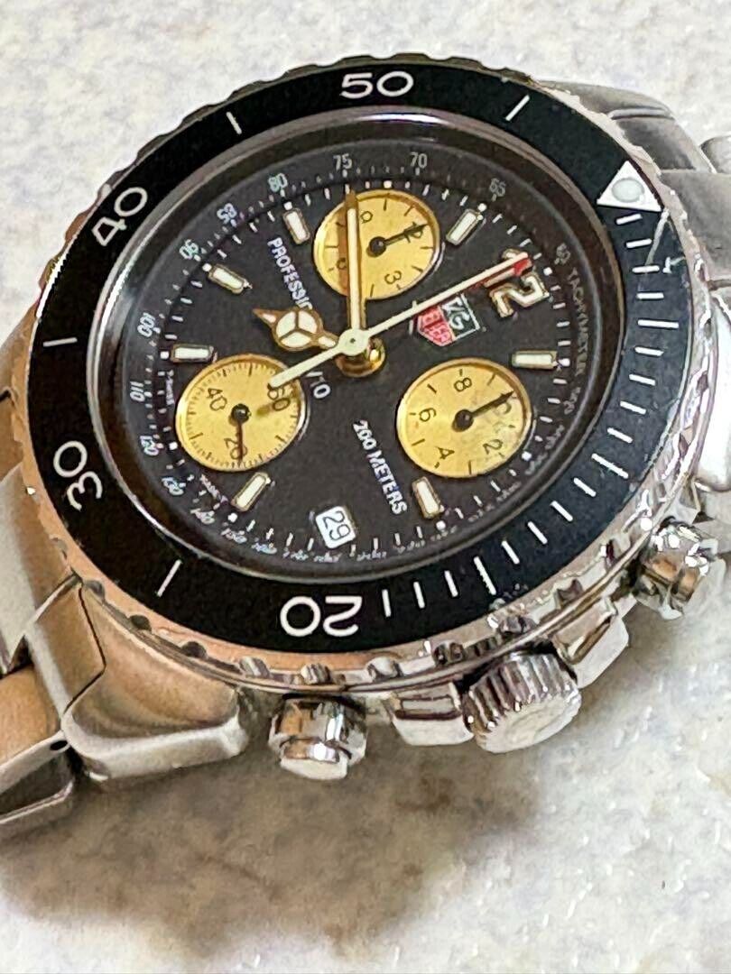 Tag Heuer Chronograph Ck1120 Sector Case Vintage Men's Watch Tag Heuer Chronograph Ck1120 Sector Case Vintage Men's Watch