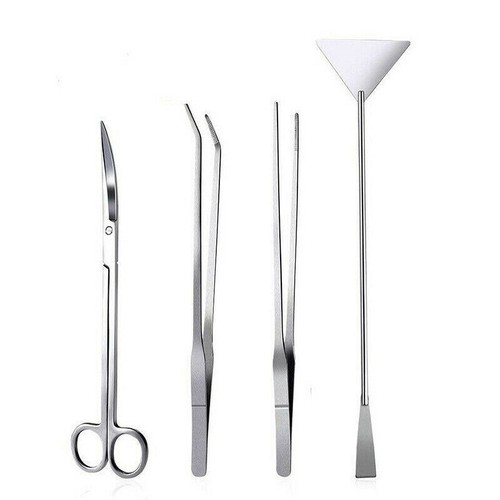 4 pièces kit d'outils d'aquarium pincettes pour plantes aquatiques ciseaux spatule aquarium aquarium GL - Photo 5/7
