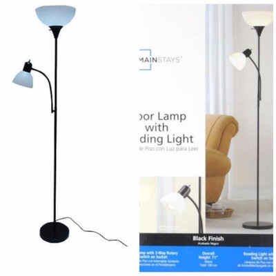 Floor Lamp Lamps 2 Bulbs Set Black Metal Modern Combo 72 Light Living Room Floor Lamp Lamps 2 Bulbs Set Black, 2 Bulb Floor Lamp