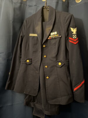 VTG United States COAST GUARD Coat Service Dress Blue With Pants & Badges /  Pin | eBay