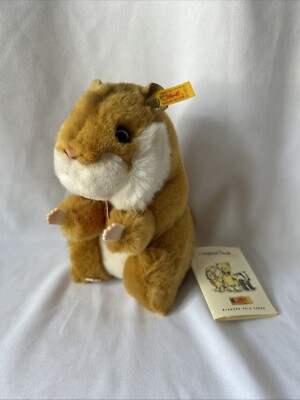 FOA Steiff Hamster Gerbil Rodent Plush Stuffed Animal 071614 Germany 6'' NEW NWT