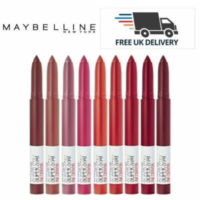 Maybelline Super Stay TINTE Lippenstift 12 Farbtöne Wählen Sie Ihre jetzt versiegelt brandneu 