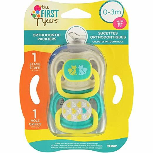 The First Years Orthodontic Pacifier Stage 1, Fox Design Count