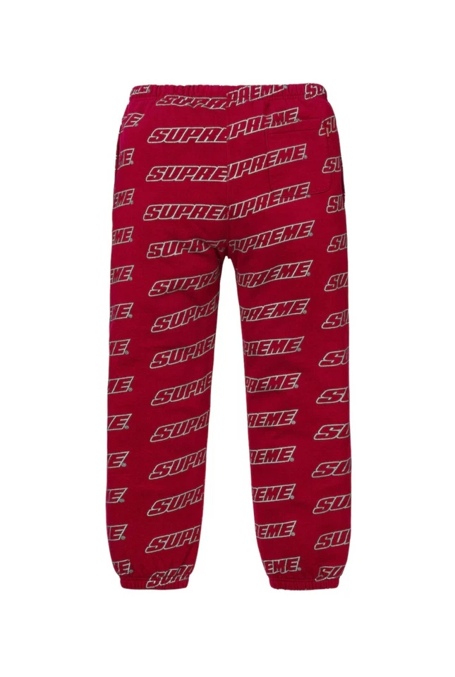 Pantalón deportivo Supreme Repeat Cardinal rojo 2018 talla mediana nuevo Foto 2 de 4