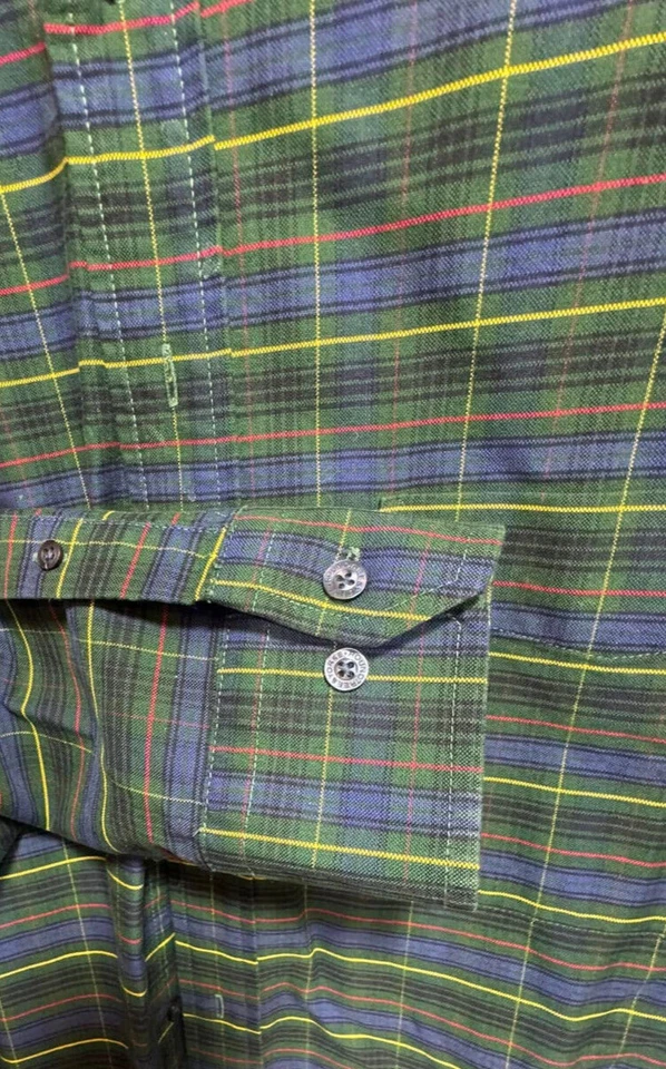 Camisa de manga larga Roundtree & York para hombre ajuste regular - Talla: XL - Color: azul Foto 3 de 4