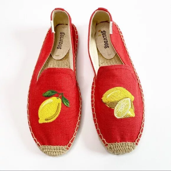 Soludos lemon espadrilles clearance