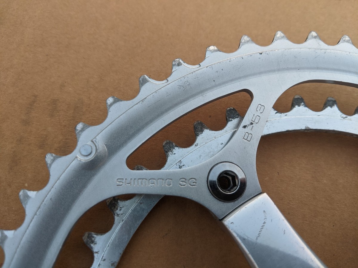 SHIMANO Dura Ace FC-7701 130 BCD 53/42T Crankset 172.5 Retro SHIMANO Dura Ace FC-7701 130 BCD 53/42T Crankset 172.5 Retro
