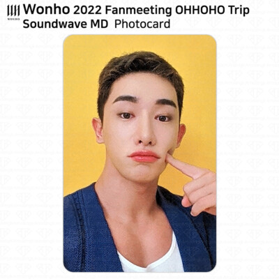 Wonho 2022 Fan Meeting OHHOHO Trip Official MD Photocard ID Photo