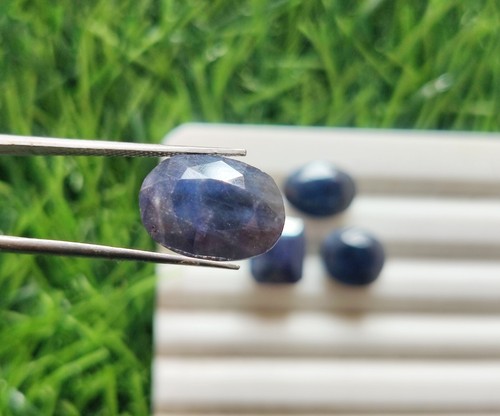 PIEDRA PRECIOSA DE ZAFIRO AZUL NATURAL FACETADO 24CT ZAFIRO SUELTO JOYERÍA QU... - Imagen 5 de 7