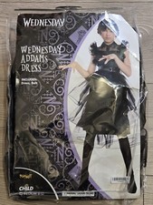 Mercoledì Addams Rave 'N Danza Vestito Bambini Halloween Cosplay Bambino Taglia M 8-10