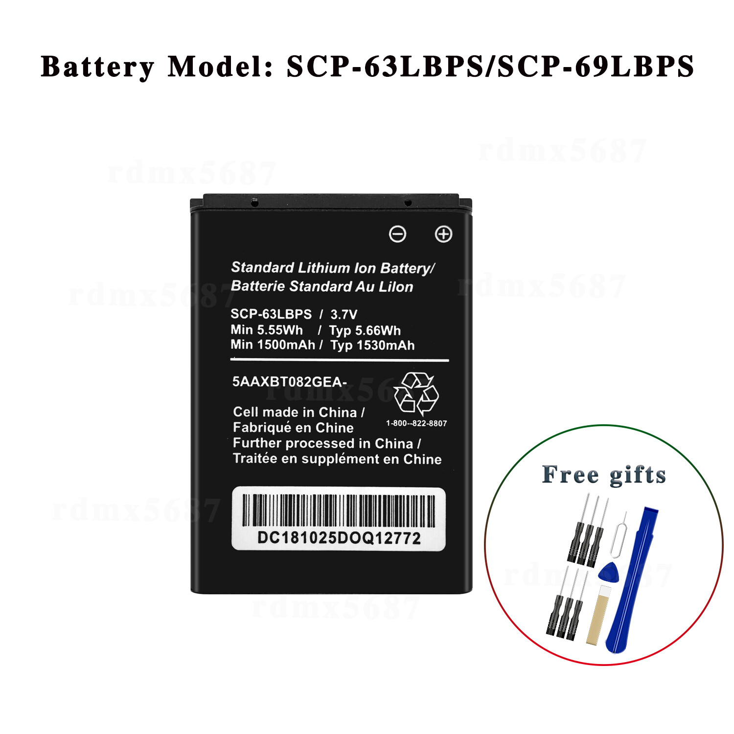 New SCP-63LBPS SCP-69LBPS Battery For Kyocera DuraXA E4510 DuraXE E4710+TOOL