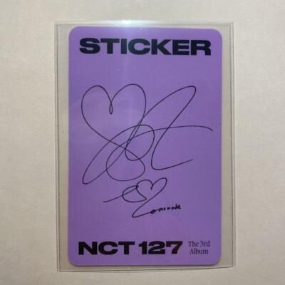 NCT127 sticker Taeyong bear Official Photocard | eBay